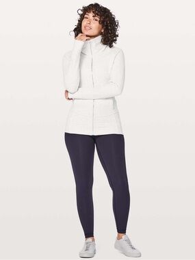 Lululemon Radiant Jacket II Heathered White
